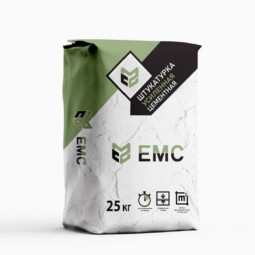 Штукатурка цементная ЕМС УСИЛЕННАЯ 25 кг